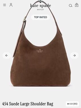 Kate Spade 454 Suede Large Shoulder Bag